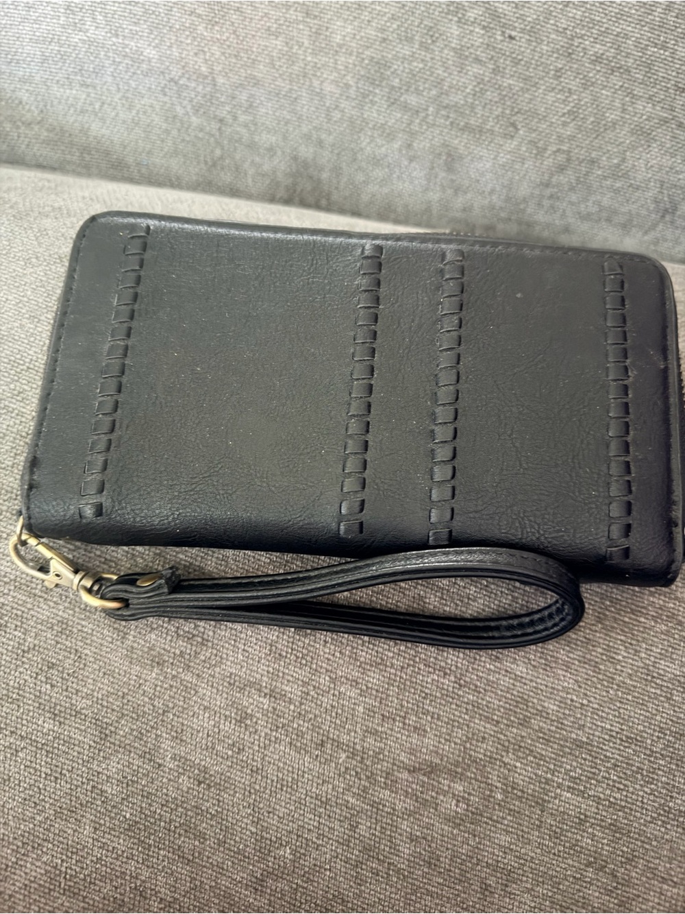 Kate and Alex Black Wristlet Wallet
